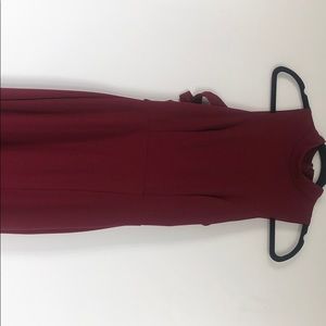 Lulu’s maroon long evening dress